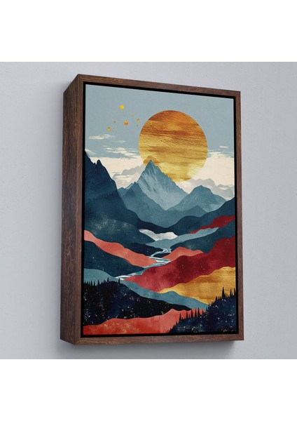canvas Serie Dağların Üstündeki Güneş Manzarası TABLO-7649 fiyatları