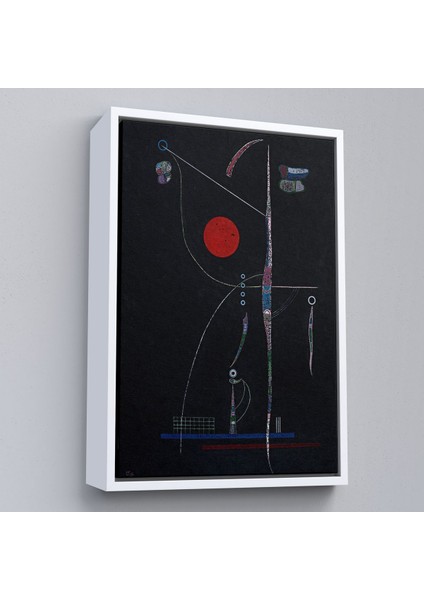 ^#canvas Serie Wassily Kandinsky - Kırmızı Vurgu TABLOSU-7496