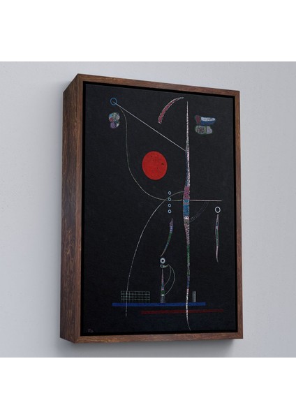 ^#canvas Serie Wassily Kandinsky - Kırmızı Vurgu TABLOSU-7496 fiyatları