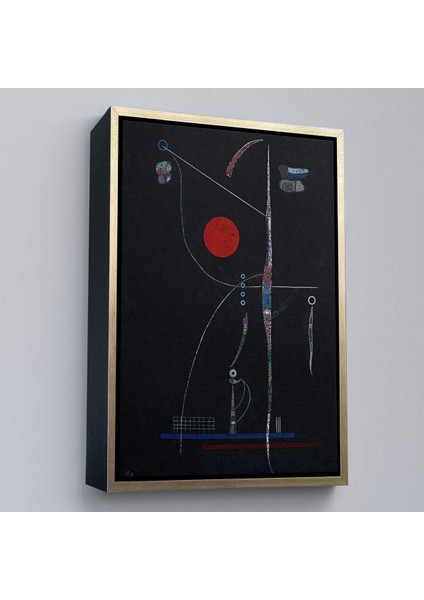 ^#canvas Serie Wassily Kandinsky - Kırmızı Vurgu TABLOSU-7496 modelleri