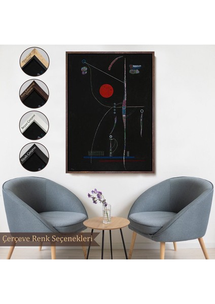 ^#canvas Serie Wassily Kandinsky - Kırmızı Vurgu TABLOSU-7496 fırsatları