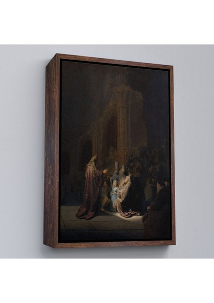 canvas Serie Rembrandt Van Rijn Simeon - Tapınakta Övgü Şarkısı TABLO-7408