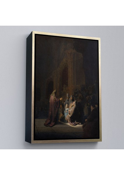 canvas Serie Rembrandt Van Rijn Simeon - Tapınakta Övgü Şarkısı TABLO-7408 fiyatları