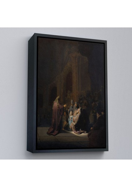 canvas Serie Rembrandt Van Rijn Simeon - Tapınakta Övgü Şarkısı TABLO-7408 modelleri