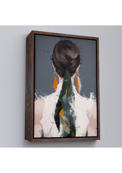 canvas Serie Sırtı Dönük Kadın TABLOSU-7574