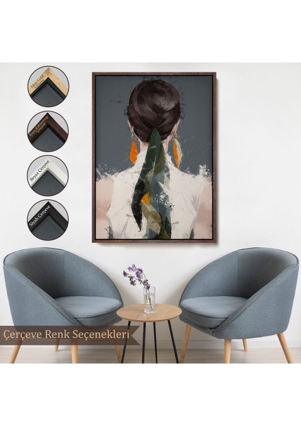 canvas Serie Sırtı Dönük Kadın TABLOSU-7574 fırsatları