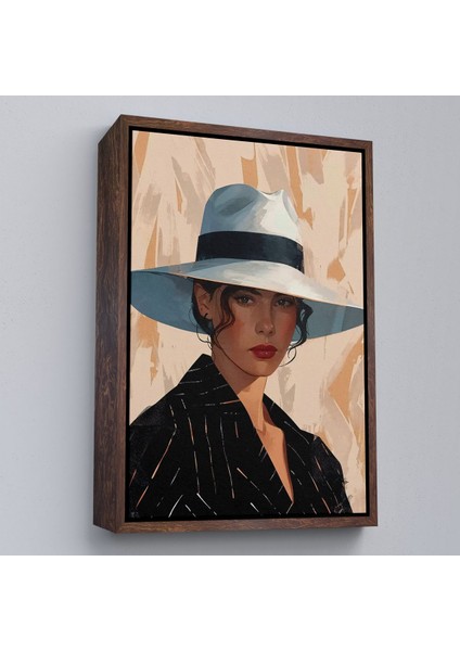 canvas Serie Keskin Bakışlı Güzel Kadın TABLO-7565