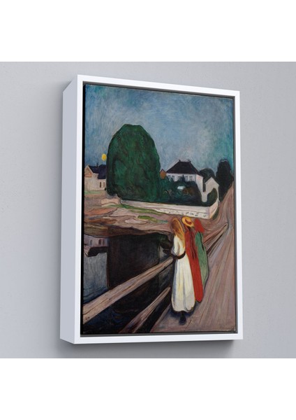 ^#canvas Serie Edvard Munch - Köprüdeki Kızlar Tablo - The Girls On The BRIDGE-7429