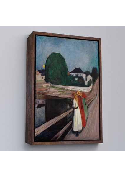 ^#canvas Serie Edvard Munch - Köprüdeki Kızlar Tablo - The Girls On The BRIDGE-7429 fiyatları