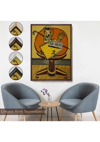 ^#canvas Serie Joan Miro'nun Eldiveni ve Gazetesi Tablo - Glove And NEWSPAPER-7411 fırsatları