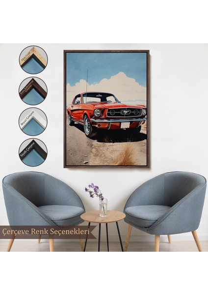 canvas Serie Kırmızı Mustang TABLO-7971 fırsatları
