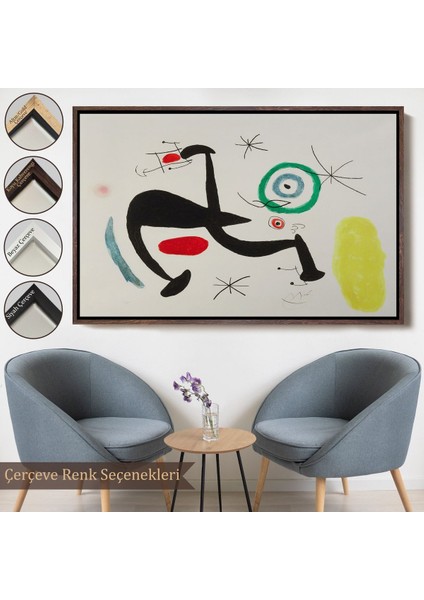 canvas Serie Joan Miro - Tosca Şarkısını Söyleyen Geyik TABLO-7089 fırsatları