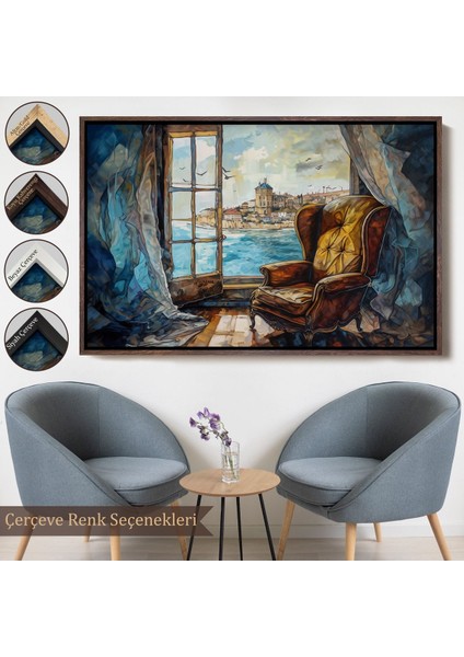 canvas Serie Deniz Manzarası ve Koltuk TABLOSU-7262 fırsatları