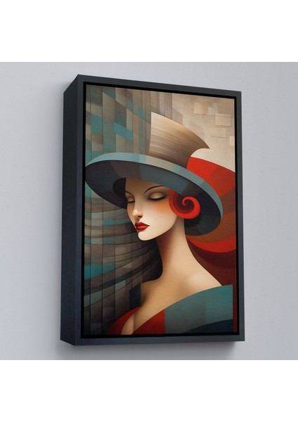 canvas Serie Vintage Güzel Kadın TABLOSU-7523