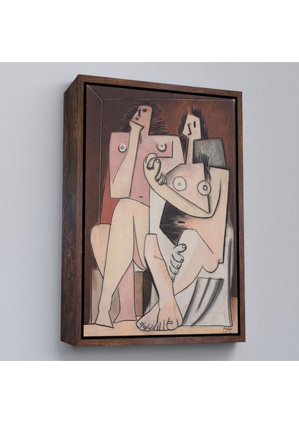 canvas Serie Pablo Picasso - Adam ve Kadın Soyut Tablosu - Homme Et FEMME-7329