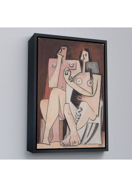 canvas Serie Pablo Picasso - Adam ve Kadın Soyut Tablosu - Homme Et FEMME-7329