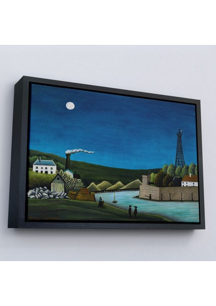canvas Serie Henri Rousseau -Suresnes'teki Seine Nehri Tablo - The Seine At SURESNES-7093