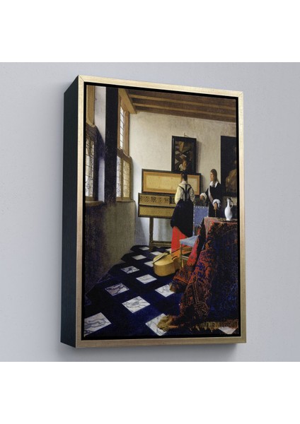 canvas Serie Johannes Vermeer - Müzik Dersi Tablo - The Music LESSON-7348