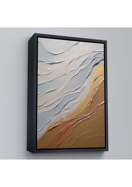 canvas Serie Sarı ve Krem Tonlarındakı Yağlıboya Görünümlü TABLO-7611