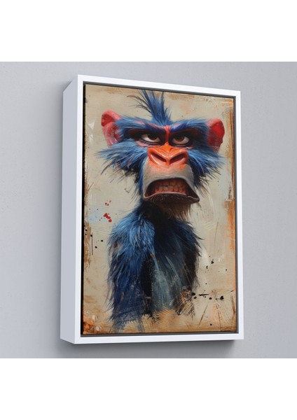 ^#canvas Serie Sinirli Maymun TABLOSU-7905