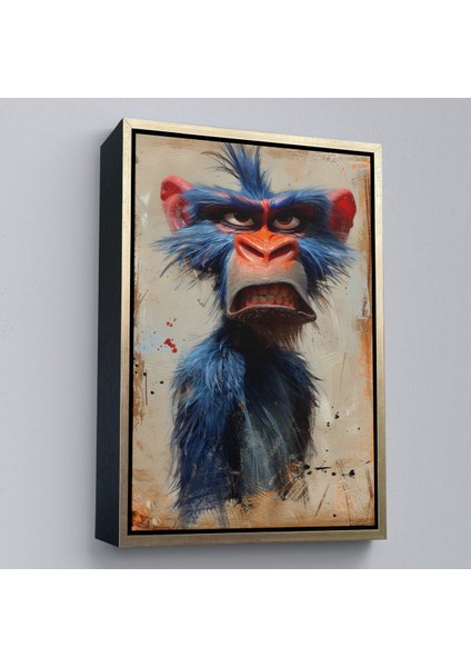 ^#canvas Serie Sinirli Maymun TABLOSU-7905 modelleri