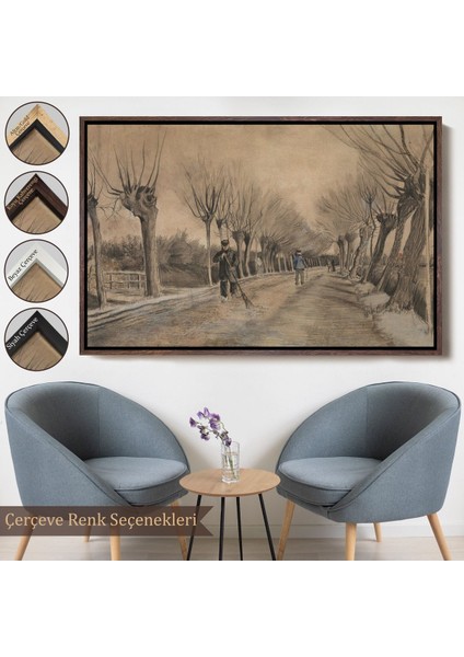canvas Serie Vincent Van Gogh - Etten'de Yol Tablosu - Road In ETTEN-7186 fırsatları