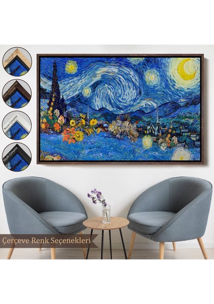 canvas Serie Vincent Van Gogh - Yıldızlı Geceler Tablo - Starry NIGHT-7172 fırsatları