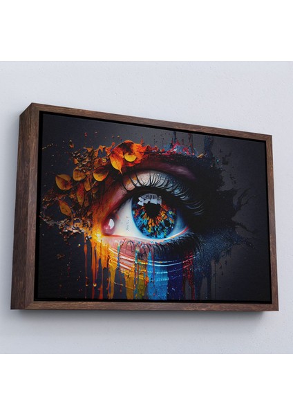 ^#canvas Serie Renkli Zarif Kadın Göz TABLOSU-7213 fiyatları