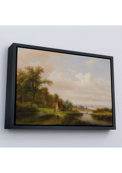 canvas Serie Ortaçağ Rusyası Köy Evi Manzarası TABLO-7021