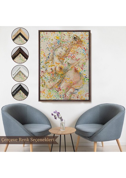 canvas Serie Salvador Dali - Joueuse De Mandole TABLO-7397 fırsatları