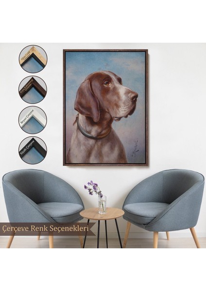 canvas Serie Carl Reichert Köpek Portre TABLO-7332 fırsatları