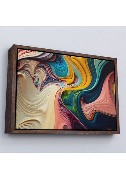 canvas Serie Renkli Girdap Boyalar TABLOSU-7235