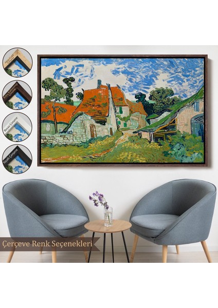 canvas Serie Vincent Willem Van Gogh - Auvers-Sur-Oise'daki Sokak TABLOSU-7159