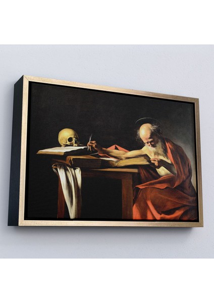 canvas Serie Caravaggio - Saint Jerome Yazma TABLO-7124 fiyatları