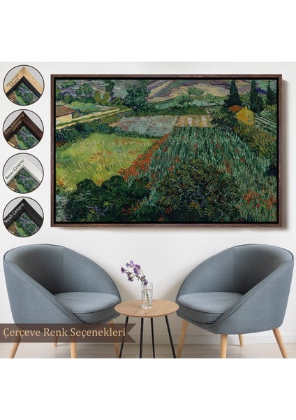 ^#canvas Serie Vincent Van Gogh - Gelincikli Tarla Tablo - Field With POPPIES-7181 fırsatları