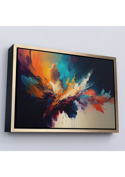 canvas Serie Soyut Renkli Mürekkep TABLOSU-7207