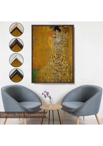 canvas Serie Gustav Klimt - Adele Bloch-Bauer I'in Portre TABLOSU-7378 fırsatları