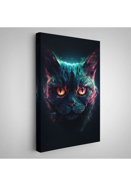 canvas Serie Savaşçı Kedi TABLOSU-7900