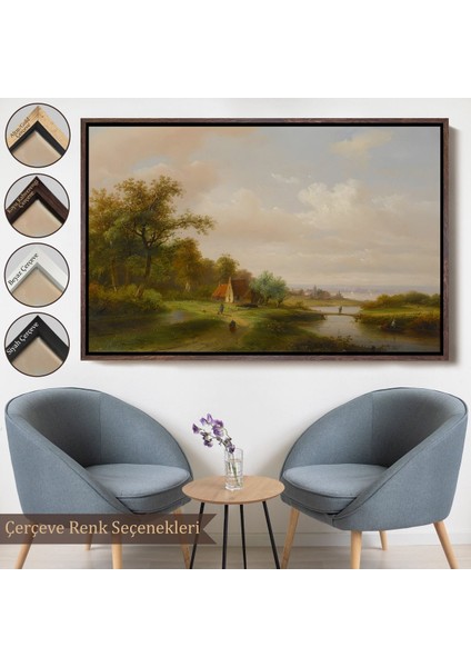 canvas Serie Ortaçağ Rusyası Köy Evi Manzarası TABLO-7021 fırsatları