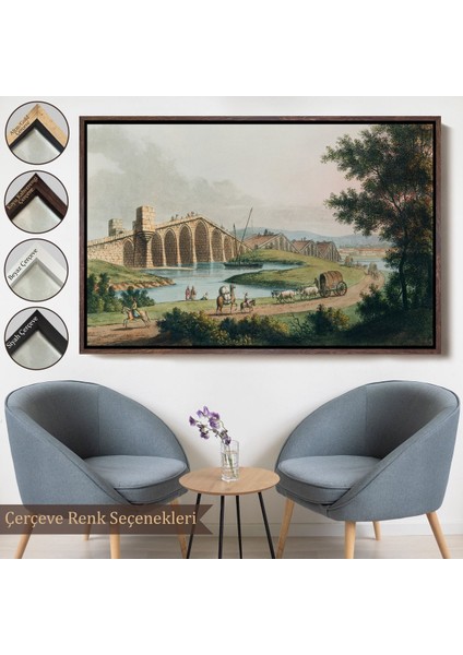 canvas Serie Luigi Mayer - Kanuni Sultan Süleyman Köprüsü TABLOSU-7035