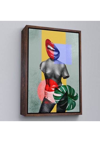 canvas Serie Üstsüz Retro Kadın TABLOSU-7916 fiyatları