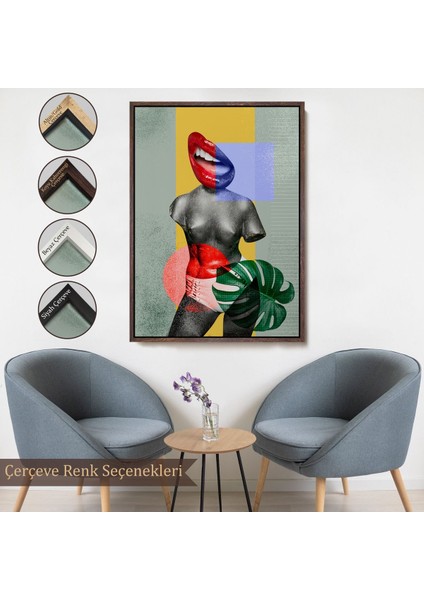 canvas Serie Üstsüz Retro Kadın TABLOSU-7916 fırsatları