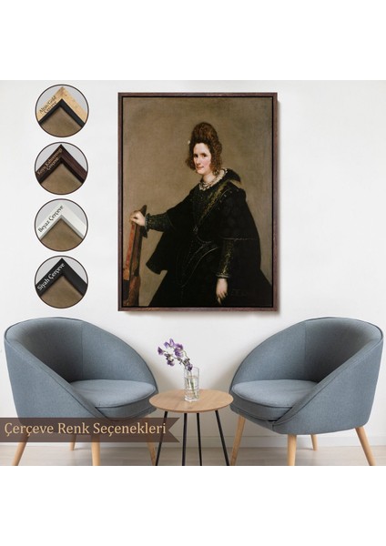 canvas Serie Diego Velázquez - Kadın Portresi TABLO-7377 fırsatları
