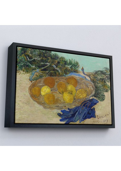 canvas Serie Vincent Van Gogh - Mavi Eldivenli Portakal ve Limonların Natürmortu TABLOSU-7188