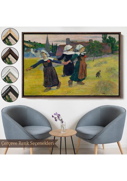 ^#canvas Serie Paul Gauguin Bretonlu Kızlar Dans Tablosu fırsatları
