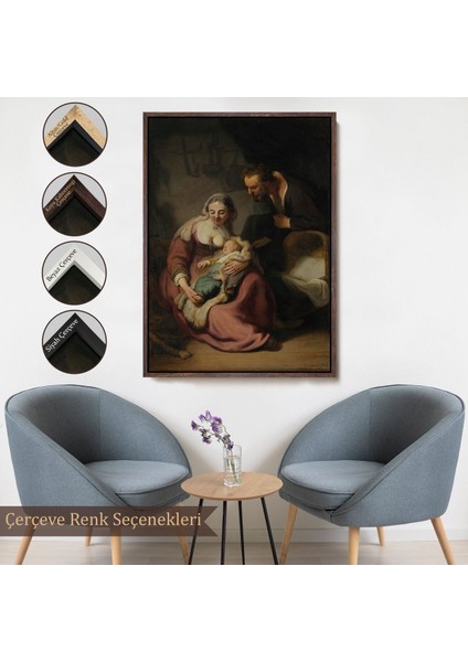 canvas Serie Rembrandt - Kutsal Aile Tablo - The Holy FAMILY-7431 fırsatları