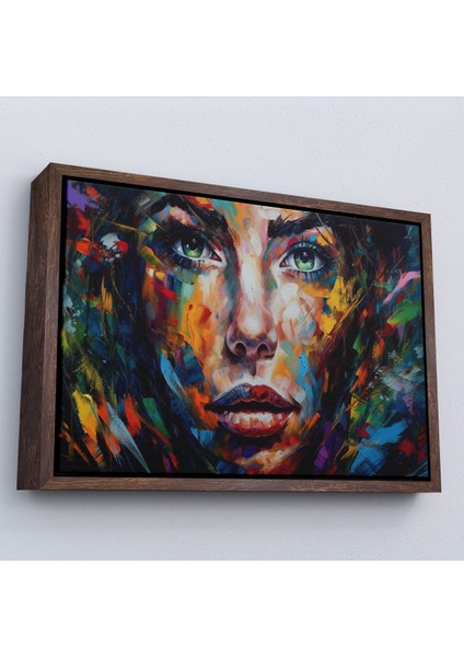 canvas Serie Soyut Renkli Kadın TABLOSU-7208 fiyatları