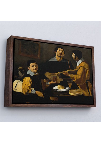 canvas Serie Diego Velazquez - Üç Müzisyen Tablo - Three MUSICIANS-7147