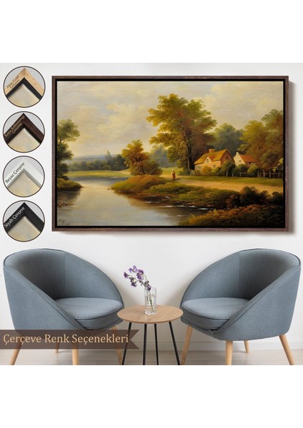 canvas Serie Rusya Köy Evi Manzarası TABLO-7020 fırsatları