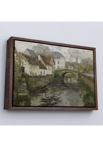 canvas Serie Ortaçağ Alman Köy Kanalı Vintage Tablo fiyatları